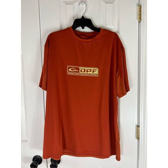 Drake Fishing Mens Rust Shirt Size XL - Picture 1 of 4